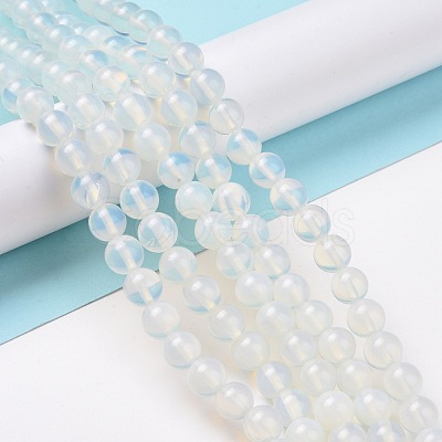 Opalite Beads Strands G-P335-18-8mm-1