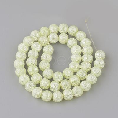 Synthetic Crackle Quartz Beads Strands GLAA-S134-8mm-08-1