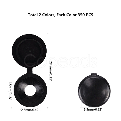 Plastic Hinged Screw Covers DIY-PH0027-87-1