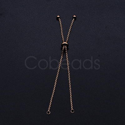 Adjustable 201 Stainless Steel Slider Bracelets Making LS-STAS-S105-JN646-3-1