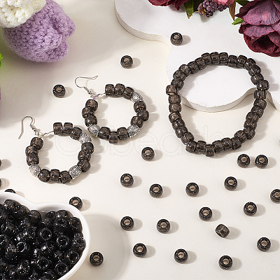 500Pcs Transparent Plastic Beads KY-SP0001-54C-1