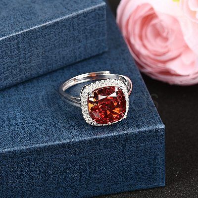 925 Sterling Silver Pave Cubic Zirconia Finger Rings RJEW-C138-01A-01-1