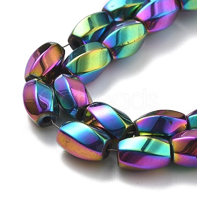 Electroplated Synthetic Magnetic Hematite Beads Strands G-P545-G01-02-1