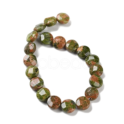 Natural Unakite Beads Strands G-K357-B04-01-1