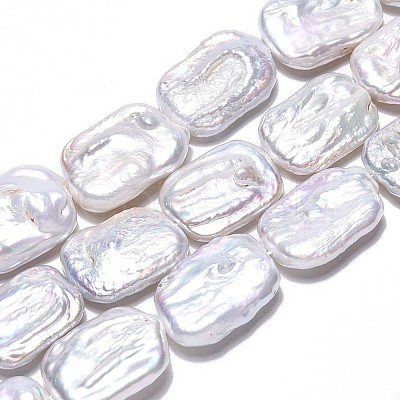 Natural Baroque Pearl Keshi Pearl Beads Strands PEAR-S020-D07-01-1