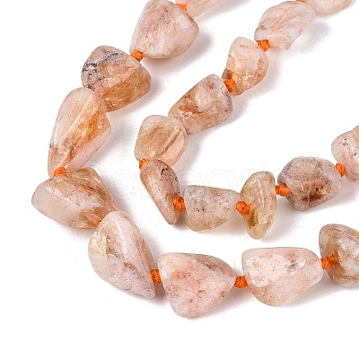 Raw Rough Natural Citrine Beads Strands G-N362-10A-01-1