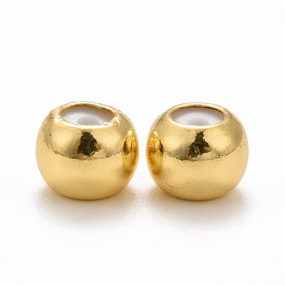 Rack Plating Brass Beads KK-C237-03C-1