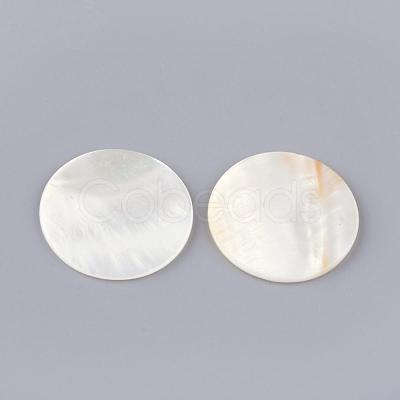 Freshwater Shell Cabochons SHEL-Q008-38-1