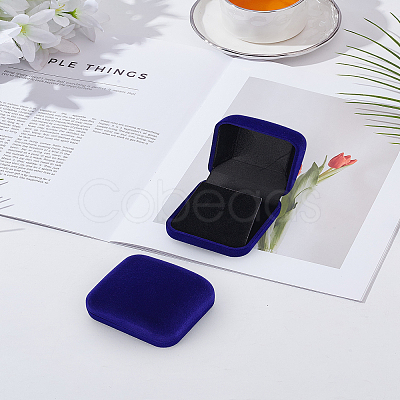 2Pcs Velvet Badge Storage Boxes CON-LP0001-88C-1