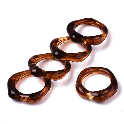 Transparent Resin Finger Rings X-RJEW-T013-001-F02-1