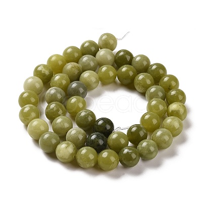 Natural Chinese Southern Jade Beads Strands G-T055-8mm-15-1