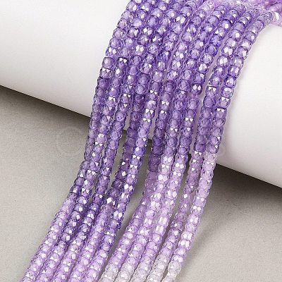 Cubic Zirconia Beads Strands ZIRC-P125-2x3mm-01-1