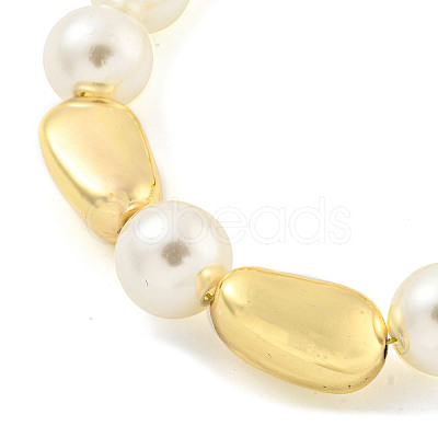 ABS Imitation Pearl Beaded Braclets BJEW-P322-18G-1