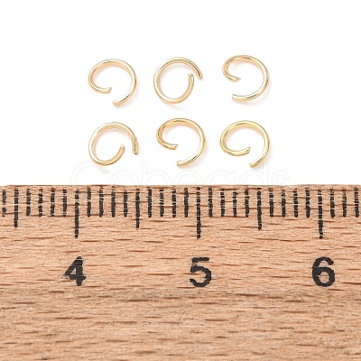 Brass Open Jump Rings KK-G604-08G-19-1