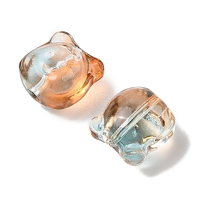 Transparent Spray Paint Glass Beads GLAA-Z011-01E-1