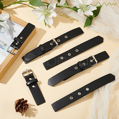 PU Imitation Leather Buckles BUTT-WH0027-46P-02-1
