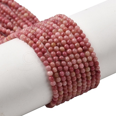 Natural Rhodonite Beads Strands G-G0005-B01-1