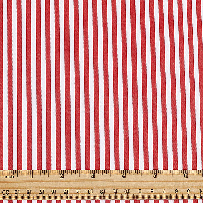 Cotton Fabric with Strip Pattern DIY-PH0037-96C-1