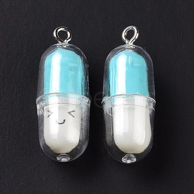 Translucent Plastic Pendants X-KY-L006-29E-1