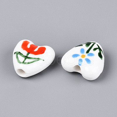 Handmade Porcelain Ceramic Beads PORC-T134-28M-1
