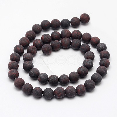 Natural Brecciated Jasper Beads Strands X-G-D690-6mm-1
