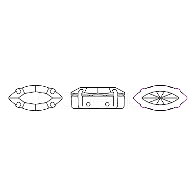 Preciosa® MAXIMA Crystal Sew-On Cups X-PRC-SE10-00030-G-1