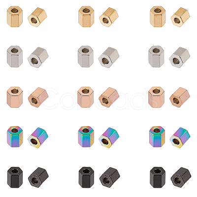 PVD Vacuum Plating 304 Stainless Steel Spacer Beads STAS-UN0010-14-1