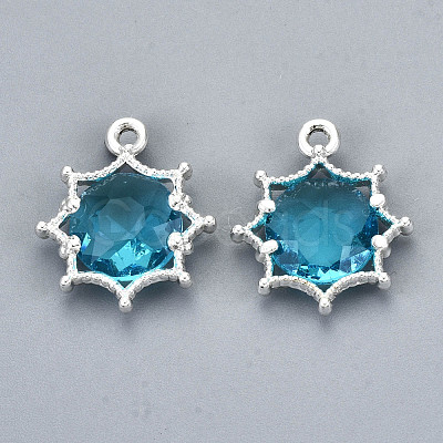 Faceted Glass Pendants GLAA-S191-002K-S-NR-1