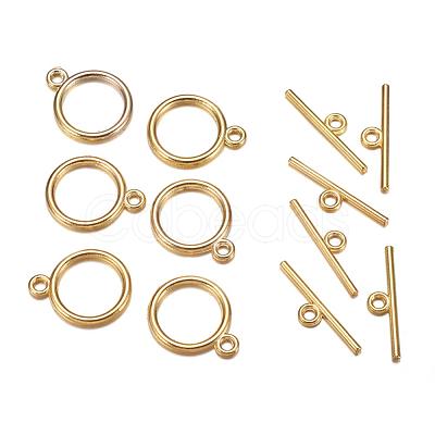 Tibetan Style Toggle Clasps X-TIBE-A12208-G-NR-1