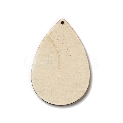 Single Face Printed Wood Big Pendants WOOD-H102-03G-1
