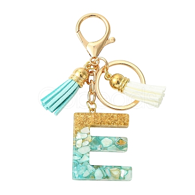 Transparent Epoxy Resin Pendant Keychains KEYC-FS00022-05-1