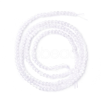 Transparent Glass Beads Strands GLAA-C019-01A-33-1