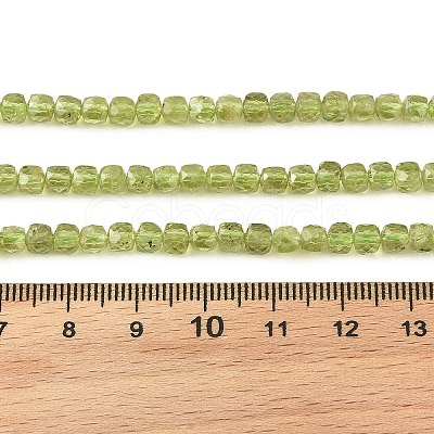Natural Peridot Beads Strands G-K376-D03-4x4mm-1