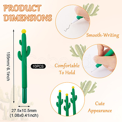 10Pcs Soft Rubber Gel Pen OFST-TA0001-04A-1