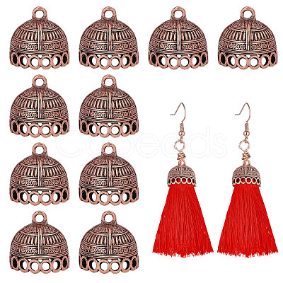 10Pcs Tibetan Style Alloy Pendant Bails FIND-CA0011-43R-1