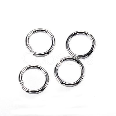 Tarnish Resistant 304 Stainless Steel Open Jump Rings STAS-D448-098P-7mm-1