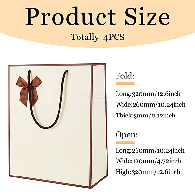 4Pcs Rectangle Paper Gift Bags AJEW-TA0001-60B-1