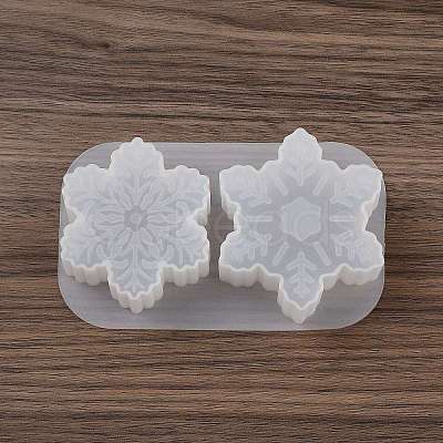 Christmas Theme DIY Snowflake Shape Silicone Candle Molds LS-SIMO-P010-B01-1