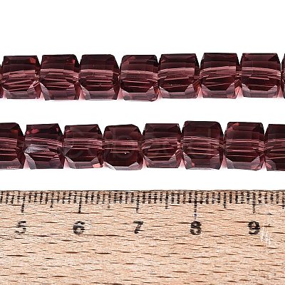 Transparent Glass Beads Strands GLAA-R041-8x8mm-A10-1