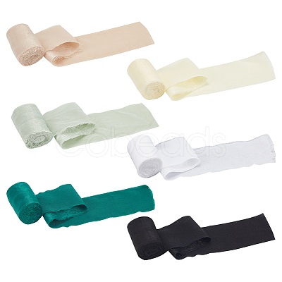 6 Rolls 6 Colors Polyester Ribbons OCOR-BC0006-36A-1