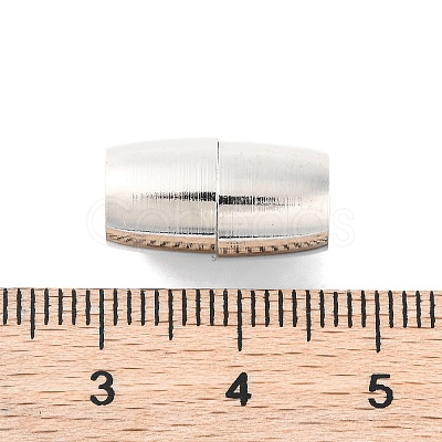 Brass Magnetic Clasps with Loops KK-C3036-16x9mm-N-1