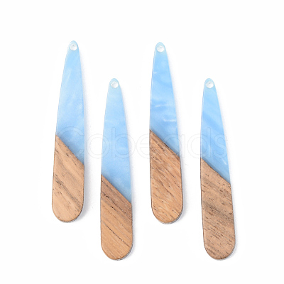Resin & Walnut Wood Pendants RESI-S389-039A-1