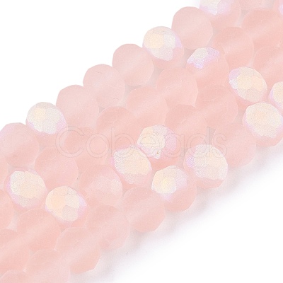 Transparent Glass Beads Strands EGLA-A044-T6mm-MB22-1
