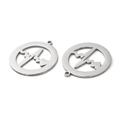 Non-Tarnish 201 Stainless Steel Pendants STAS-Q216-05P-1