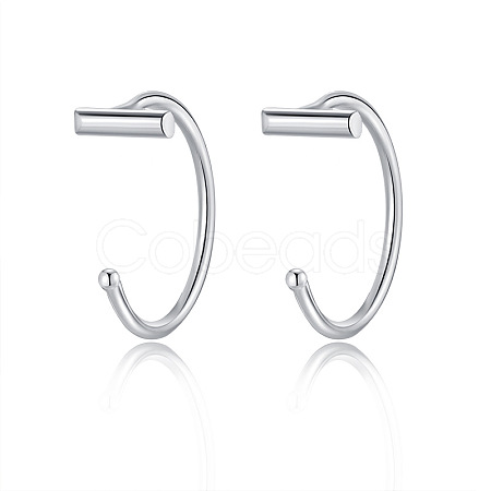 999 Fine Silver Stud Earrings FS-WG1D9DE-09-1