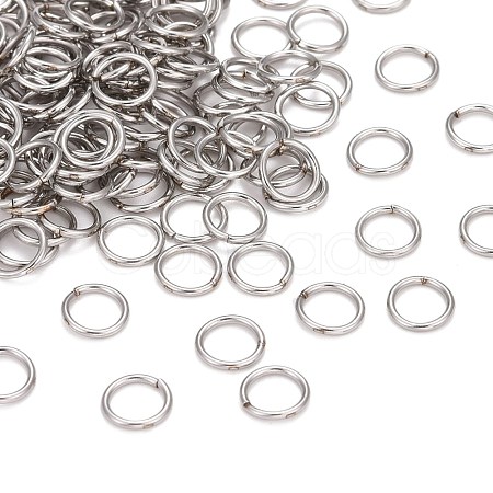 304 Stainless Steel Soldered Closed Jump Rings STAS-E482-15B-1