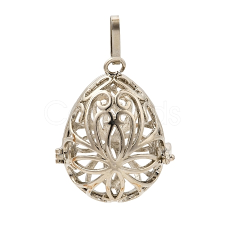Brass Cage Pendants KK-G283-03P-1