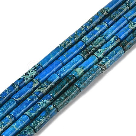 Dyed Natural Imperial Jasper Beads Strands G-H087-H01-01C-1