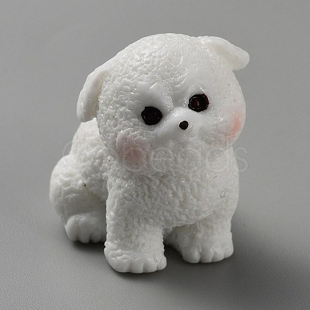 Resin Dog Figurines Ornament DJEW-TAC0007-01A-1