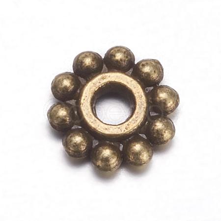 Gear Tibetan Style Alloy Spacer Beads MAB145-NF-1